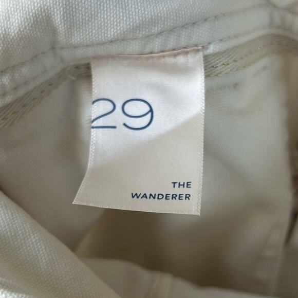 Anthropologie Pilcro The Wanderer Pants Cream Floral Patchwork Boho Size 29 - Picture 7 of 7